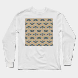Digitized Aztec Navajo Pattern Long Sleeve T-Shirt